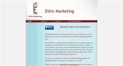 Desktop Screenshot of ethic-marketing.com