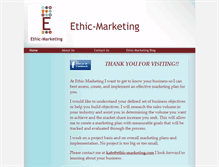 Tablet Screenshot of ethic-marketing.com